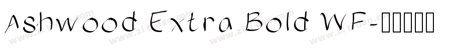 Ashwood Extra Bold WF字体转换